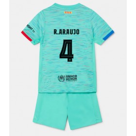 Barcelona Ronald Araujo #4 3rd Trikot 2023-24 Kurzarm (+ kurze hosen)